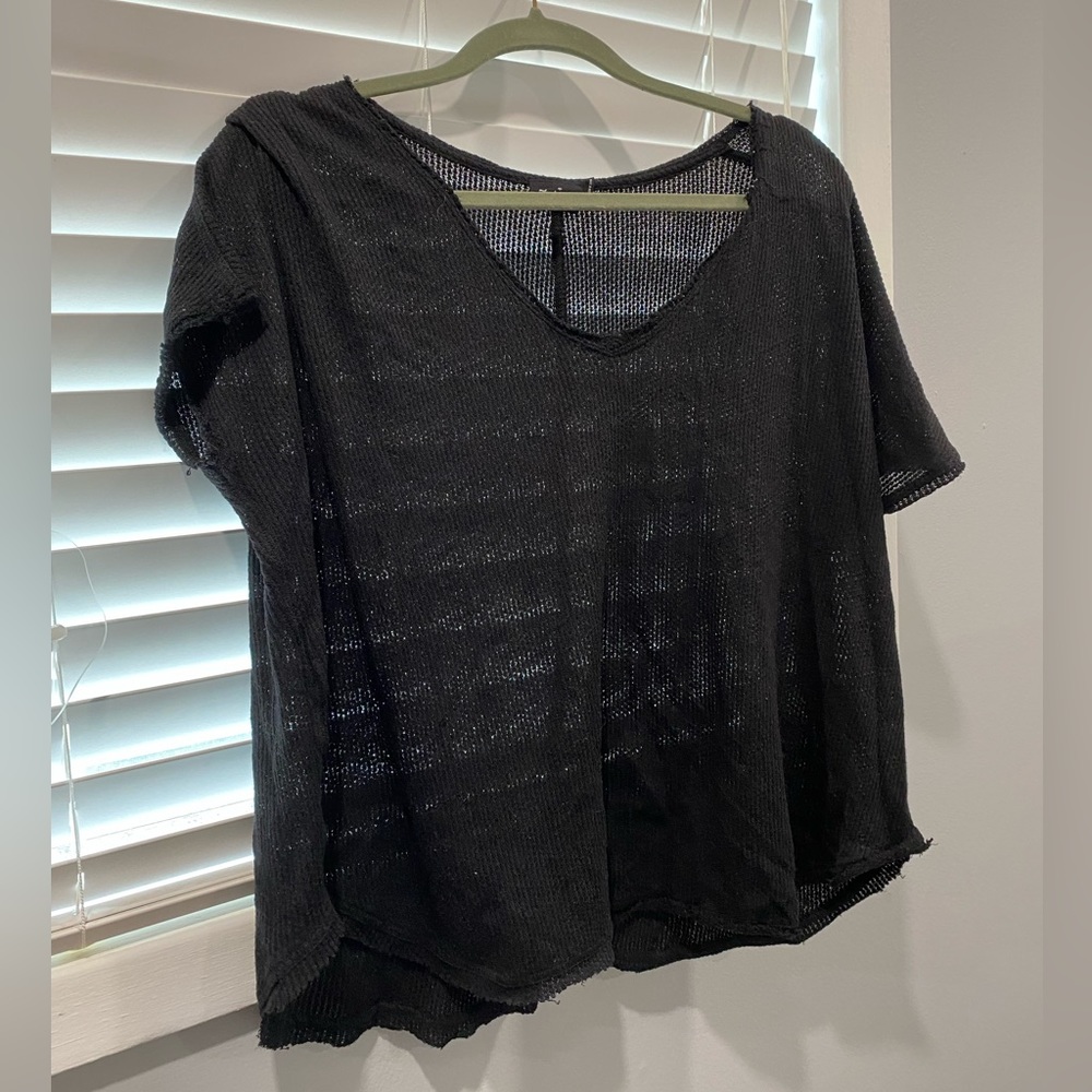 Out from under black shirt, urban outfitters